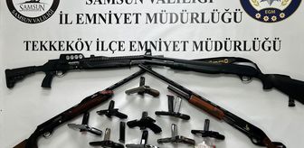 Samsun'da kaçak silah ticareti operasyonunda 4 zanlı yakalandı