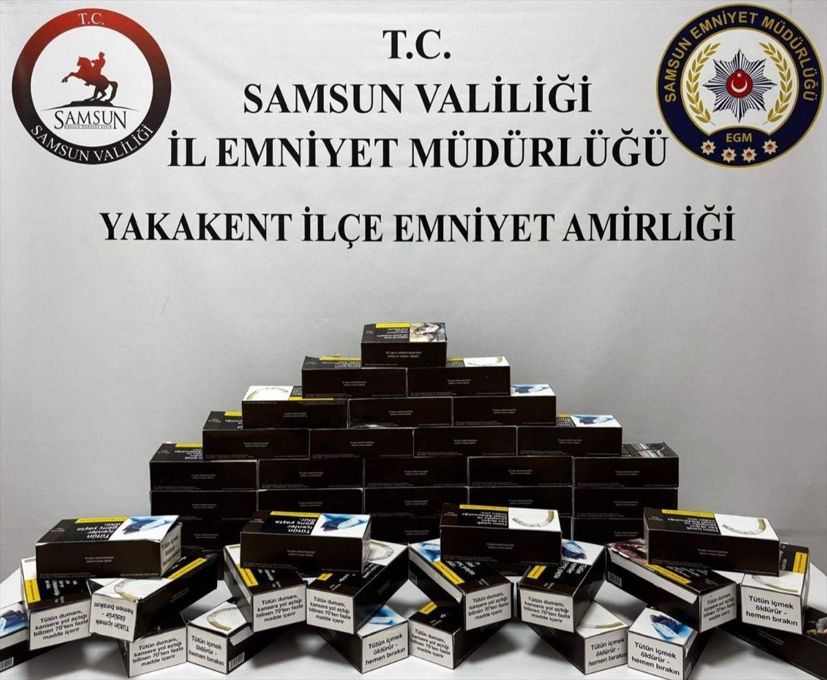 Samsun'un iki ilçesinde kaçak tütün operasyonu yapıldı