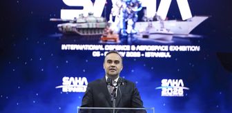 Sanayi ve Teknoloji Bakanı Kacır, SAHA 2026 fuarının açılışında konuştu Açıklaması