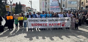 Şanlıurfa'da eğitim sendikaları, Siverek ve Kahramanmaraş'taki okul saldırılarına tepki gösterdi