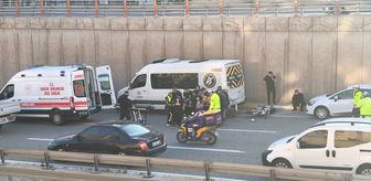Şanlıurfa'da öğrenci servisine çarpan motosiklet sürücüsü yaralandı