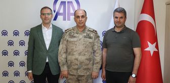 Şanlıurfa İl Jandarma Komutanı Tuğgeneral Aldemir'den AA Şanlıurfa Bürosu'na ziyaret