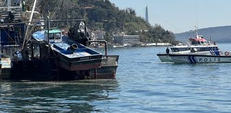 Sarıyer'de balıkçı teknesinde çıkan yangın söndürüldü