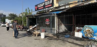 Serik'te iş yerinde çıkan yangın söndürüldü