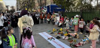 Siirt'te Gazzeli çocuklar için sessiz eylem düzenlendi