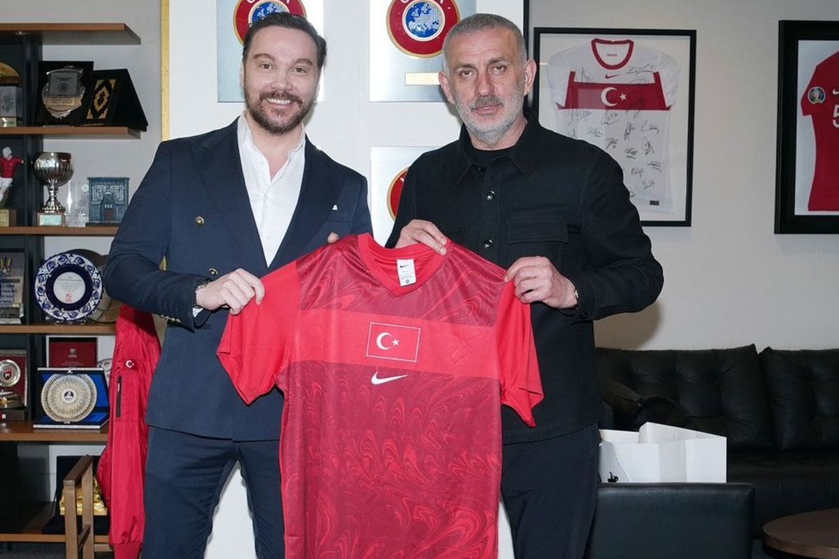 Sinan Akçıl, TFF Başkanı İbrahim Hacıosmanoğlu'nu ziyaret etti