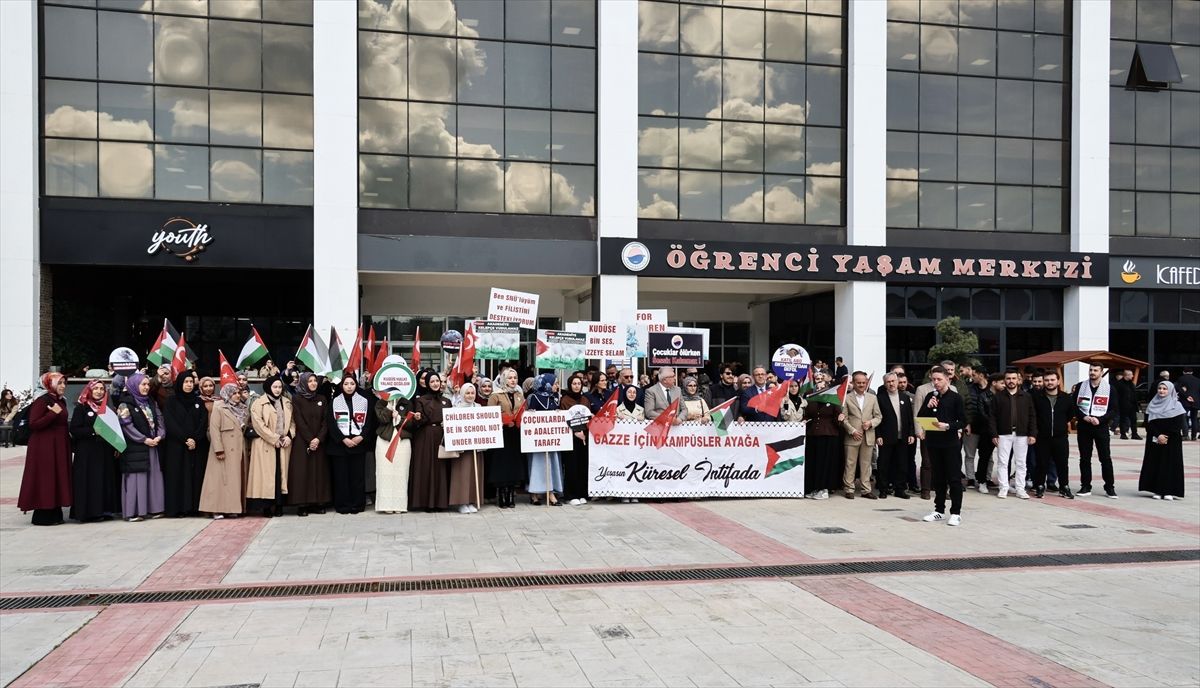 Sinop'ta İsrail'in Filistinli esirleri hedef alan "idam yasası" protesto edildi