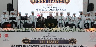 Şırnak'ta hafızlığını tamamlayan 335 öğrenci icazet aldı