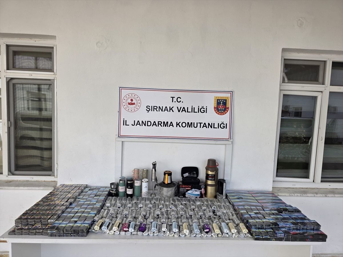 Şırnak'ta kaçakçılık ve asayiş operasyonlarında 1 kişi tutuklandı