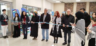 Sivas'ta, Filistin temalı resim sergisi açıldı