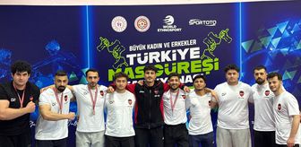 Sivaslı sporcular Mas Güreşi Büyükler Türkiye Şampiyonası'nda altın madalya kazandı