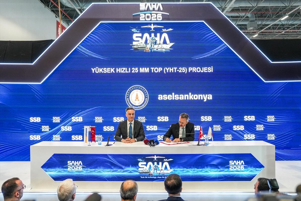 SSB ile ASELSAN Konya arasında yüksek hızlı top sözleşmesi imzalandı