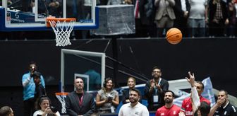 Suriye ve Lübnan milli basketbol takımları Şam'da dostluk maçında karşılaştı