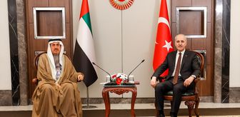 TBMM Başkanı Kurtulmuş, BAE Federal Ulusal Konseyi Başkanı Ghobash ile görüştü