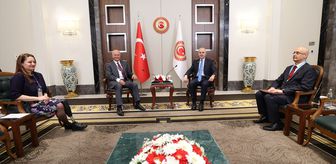 TBMM Başkanı Kurtulmuş, BM Mülteciler Yüksek Komiseri Salih ile görüştü