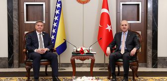 TBMM Başkanı Kurtulmuş, Bosna Hersek Temsilciler Meclisi Birinci Başkanvekili Zvizdic ile görüştü