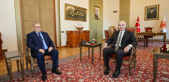 TBMM Başkanı Kurtulmuş, Cezayir'in Ankara Büyükelçisi Guennad'ı kabul etti
