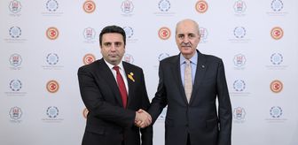 TBMM Başkanı Kurtulmuş, Ermenistan Ulusal Meclis Başkanı Simonyan ile görüştü