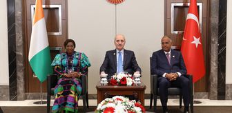 TBMM Başkanı Kurtulmuş, Fildişi Sahili Senatosu Başkanı Camara ve Ulusal Meclisi Başkanı Achi ile görüştü