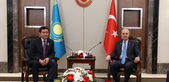 TBMM Başkanı Kurtulmuş, Kazakistan Parlamentosu Meclis Başkanı Koşanov ile görüştü
