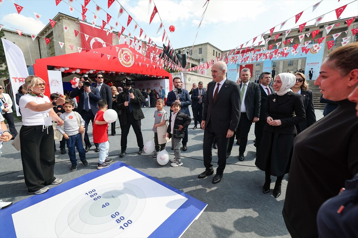 TBMM Başkanı Kurtulmuş, 'Meclis Bahçesi Çocuk Bahçesi' etkinlik alanını ziyaret etti
