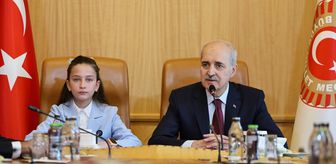 TBMM Başkanı Kurtulmuş, Milli Eğitim Bakanı Tekin ve beraberindeki çocukları kabul etti Açıklaması