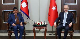 TBMM Başkanı Kurtulmuş, Nepal Ulusal Meclis Başkanı Dahal ile görüştü