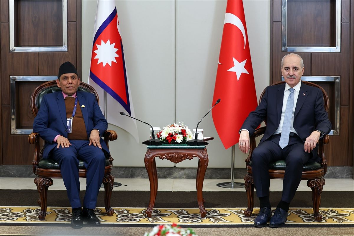 TBMM Başkanı Kurtulmuş, Nepal Ulusal Meclis Başkanı Dahal ile görüştü