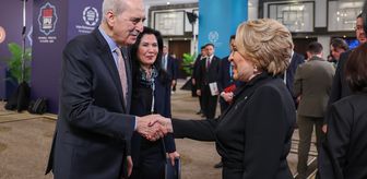 TBMM Başkanı Kurtulmuş, Rusya Federasyon Konseyi Başkanı Matviyenko ile görüştü