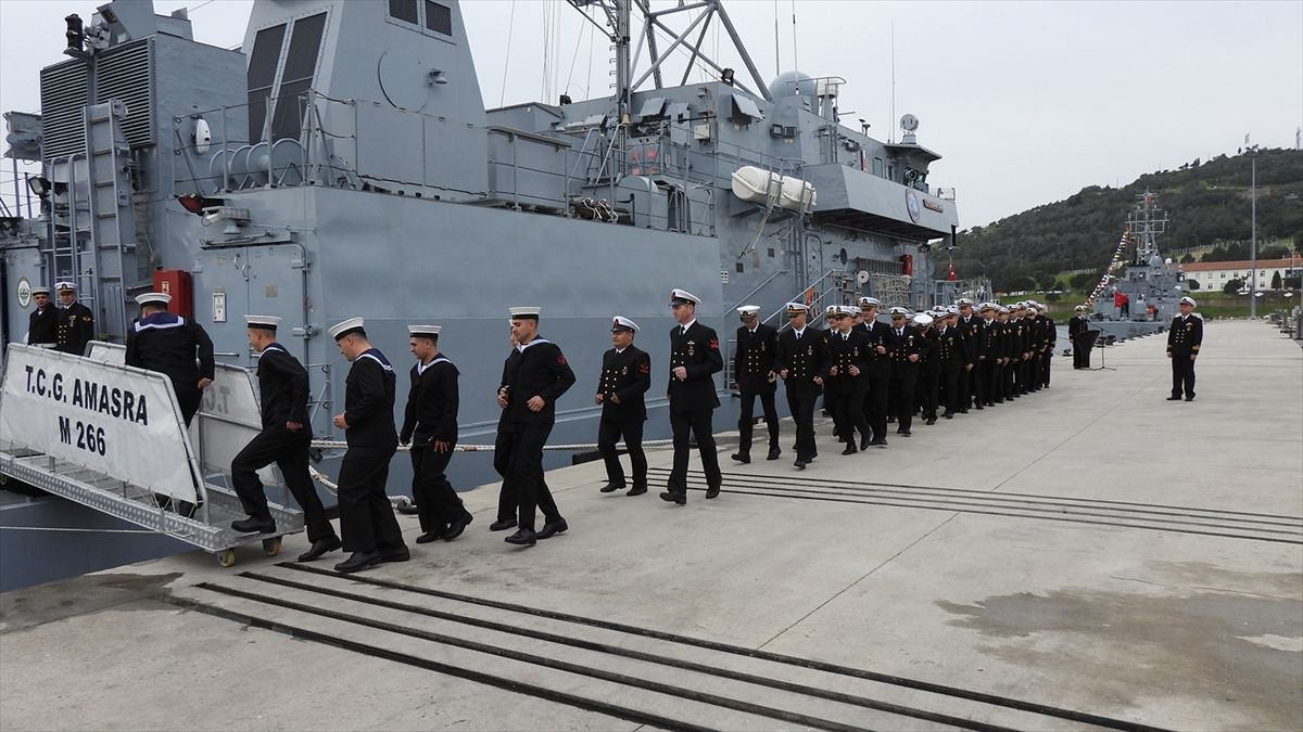 TCG Amasra mayın avlama gemisi NATO görevine katılacak
