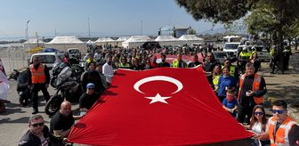 Tekirdağ'da motosiklet tutkunları, Anneler Günü ve Kakava Şenliği dolayısıyla tur düzenledi