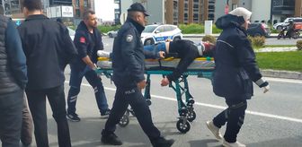 Tekirdağ'da motosikletin çarptığı yaya yaralandı