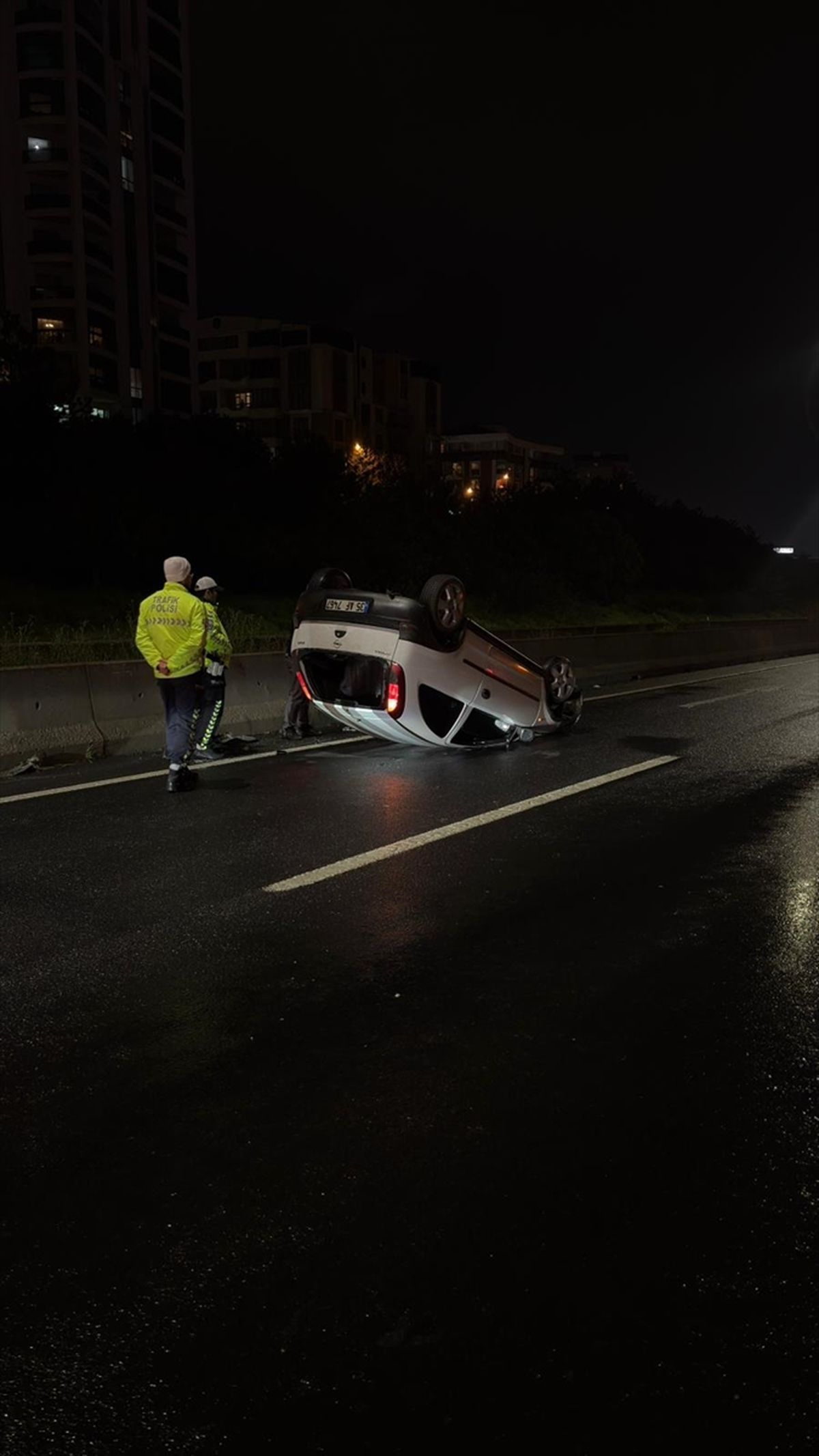 Tekirdağ'da takla atan otomobilin sürücüsü yaralandı