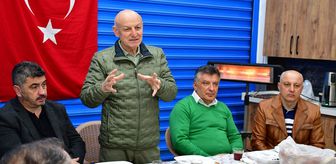 Terme Belediye Başkanı Kul, Yunus Emre Mahallesi'nde esnafla bir araya geldi