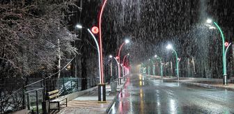 Tokat'ın Başçiftlik ilçesinde kar yağışı etkili oluyor