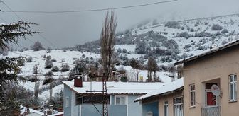 Tokat'ın Başçiftlik ilçesinde kar yağışı etkili oldu