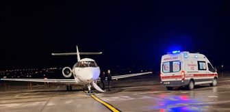 Tokat'ta ambulans uçak 18 günlük bebek için havalandı