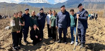 Seydişehir'de fidanlar toprakla buluşturuldu