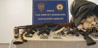 Tokat'ta ruhsatsız silah operasyonunda 14 zanlı yakalandı