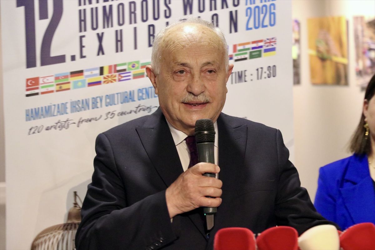 Trabzon'da '12. Uluslararası Görsel Mizahi Yapıtlar Sergisi' açıldı