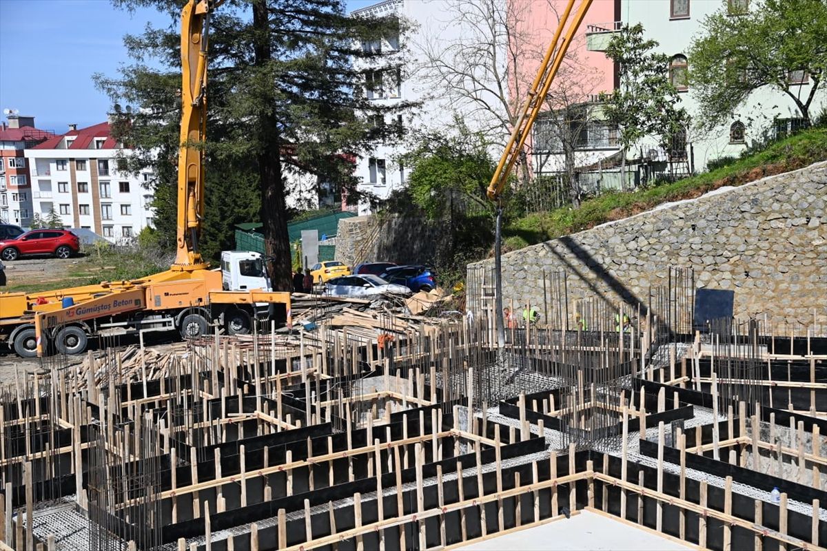 Trabzon'da inşa edilecek caminin temeli törenle atıldı