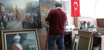 Trabzonlu akademisyen kentin tarihini tuvale yansıtıyor