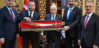 Trabzonspor Kulübü Başkanı Doğan, MHP Genel Başkanı Bahçeli'yi ziyaret etti