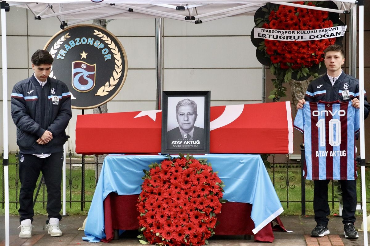 Trabzonspor'un eski başkanı Atay Aktuğ, son yolculuğuna uğurlandı