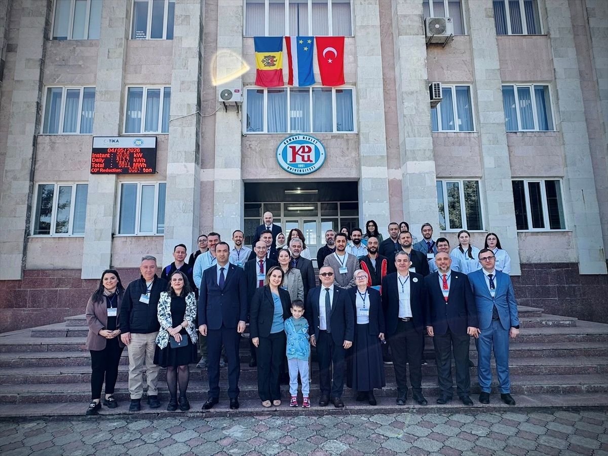 Trakya Üniversitesinden Dr. Kaşıkçı, Gagauzya'daki uluslararası akademik hareketlilik haftasında sunum yaptı