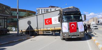 Türkiye'den tıbbi malzeme taşıyan 3 yardım tırı İran'a hareket etti