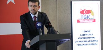 Türkiye Gazeteciler Konfederasyonu 30. Başkanlar Kurulu Toplantısı Kocaeli'de yapıldı