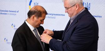 Ukrayna'nın Adana Fahri Konsolosu Sakarya'ya Ukrayna'dan devlet nişanı