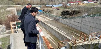 Ulaş Kaymakamı Eskimez, Karacalar Barajı'nda incelemelerde bulundu