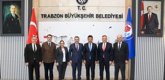Ulaştırma ve Altyapı Bakan Yardımcısı Boyraz'dan Trabzon Büyükşehir Belediye Başkanı Genç'e ziyaret